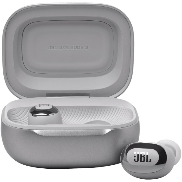 JBL Live Buds 3, True wireless, Bluetooth, In-ear, Microfon, Noise cancelling, Silver