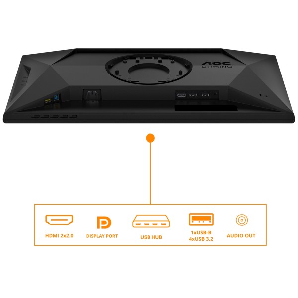 Monitor AOC 25G4SXU 24.5" 2xHDMI DP 300Hz USB Black