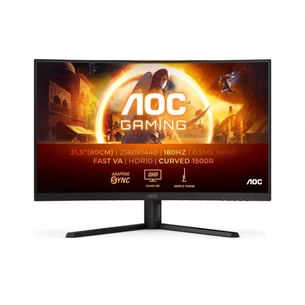 Monitor AOC CQ32G4VE 31.5" QHD HDMIx2 DP 180Hz Black