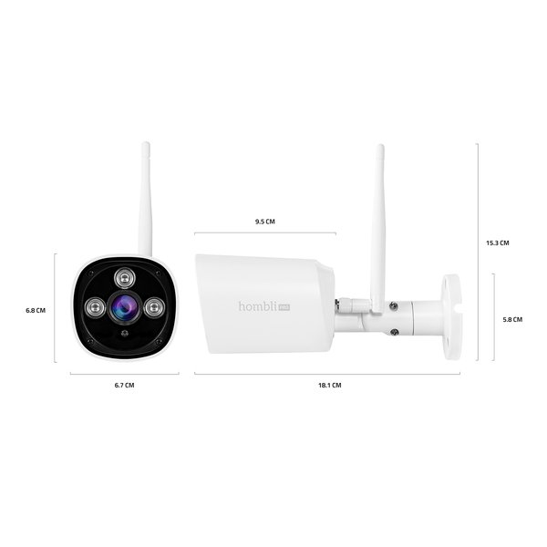 Hombli Pro Smart Outdoor Camera White