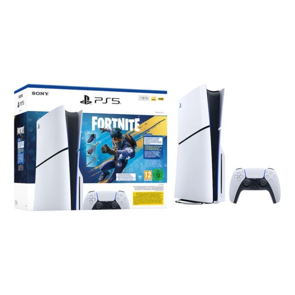 Consola Sony PlayStation 5 1TB Standard Slim White + Fortnite Flowering Chaos