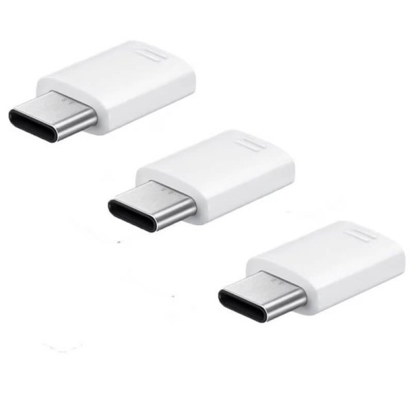 Samsung Micro USB to USB-C Adapter Triple Pack - White